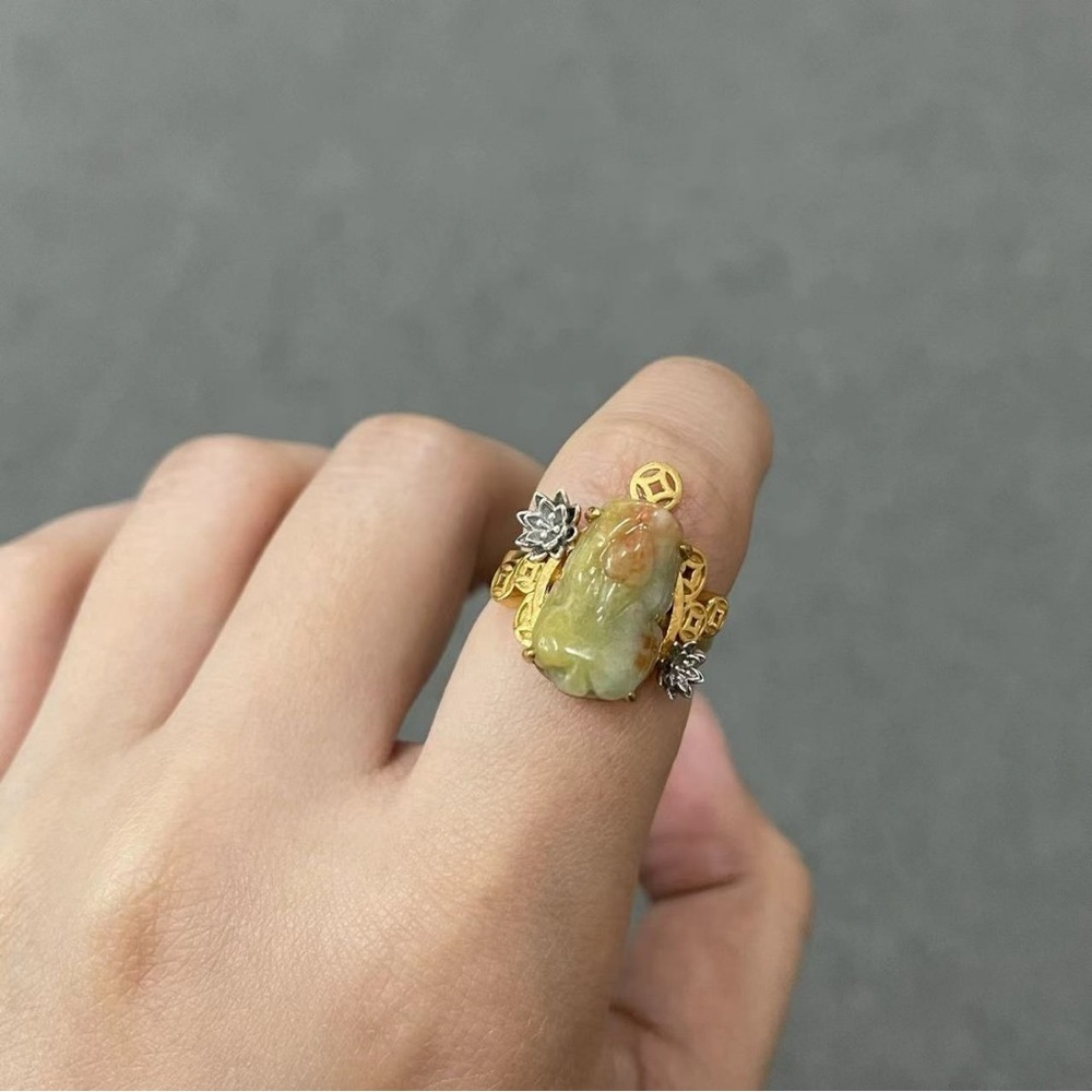 Jade Pixiu Ring